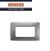 PLACCA ONE 4 POSTI GEWISS CHORUS GW16104VT TITANIO