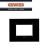 PLACCA GEO 3 POSTI GEWISS CHORUS GW16403TN NERO