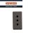 PRESA GEWISS STANDARD 2P+T 10A SYSTEM BLACK GW21201