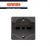PRESA GEWISS SCHUKO 2P+T 16A BIVALENTE SYSTEM BLACK GW21246