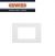 PLACCA 3 POSTI GEWISS SYSTEM VIRNA GW22103 BIANCO