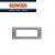 PLACCA VIRNA 6 POSTI GEWISS SYSTEM GW22286 TITANIO METALLIZZATO