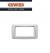 PLACCA 4 POSTI GEWISS TOP SYSTEM GW22504 BIANCO