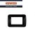 PLACCA 3 POSTI GEWISS TOP SYSTEM GW22513 NERO