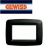 PLACCA 3P NERO GEWISS PLAYBUS YOUNG GW32303