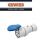PRESA INDUSTRIALE MOBILE DIRITTA HP 2P+T 16A 230V 6H GEWISS GW62004H BLU