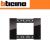 PLACCA 3 MODULI NOTTE BTICINO LIVING NOW TECNOPOLIMERO KA4803DG