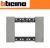 PLACCA 3 MODULI ACCIAIO BTICINO LIVING NOW ZAMA KA4803ZG