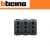 PRESA TRIPLEX BIPASSO 10/16A BTICINO LIVING INTERNATIONAL L4180/3 ANTRACITE