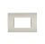PLACCA 4 POSTI PVC COMPATIBILE BTICINO LIVING AVORIO