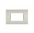 PLACCA 4 POSTI PVC COMPATIBILE BTICINO LIVING AVORIO