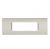 PLACCA 7 POSTI PVC COMPATIBILE BITICINO LIVING AVORIO