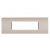PLACCA 7 POSTI PVC COMPATIBILE BITICINO LIVING ORO SCURO