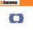 SUPPORTO 2 POSTI PER PLACCA QUADRA BTICINO LIVING LIGHT LN4719G CON GRAFFETTE