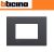 PLACCA AIR 3 POSTI BTICINO LIVING LIGHT LNC4803AR ANTRACITE