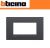 PLACCA AIR 4 POSTI BTICINO LIVING LIGHT LNC4804AR ANTRACITE