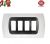 PLACCA 4P BIANCO INTERNO NERO COMPATIBILE MAGIC