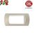 PLACCA 4P TORTORA INTERNO BIANCO COMPATIBILE LIVING LIGHT