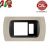 PLACCA SCHUKO+1P TORTORA INTERNO NERO serie MAGIC