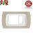 PLACCA SCHUKO+1P TORTORA INTERNO BIANCO serie MAGIC