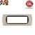 PLACCA 7P TORTORA INTERNO NERO COMPATIBILE LIVING INTERNATIONAL