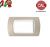 PLACCA 3P TORTORA INTERNO BIANCO COMPATIBILE  LIVING LIGHT