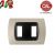 PLACCA 2P TORTORA INTERNO NERO COMPATIBILE MAGIC