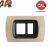PLACCA SCHUKO+1P ROVERE SBIANCATO INTERNO NERO serie MAGIC
