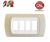 PLACCA 4P ROVERE SBIANCATO INTERNO BIANCO serie MAGIC
