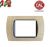 PLACCA 3P ROVERE SBIANCATO INTERNO NERO COMPATIBILE LIVING INTERNATIONAL