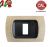 PLACCA 1P ROVERE SBIANCATO INTERNO NERO COMPATIBILE MAGIC