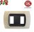 PLACCA 2P ROVERE SBIANCATO INTERNO NERO COMPATIBILE MAGIC