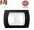 PLACCA 2P NERO INTERNO BIANCO COMPATIBILE MAGIC