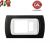 PLACCA SCHUKO+1P NERO INTERNO BIANCO serie MAGIC