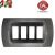 PLACCA 4P ANTRACITE METALLIZZATA INTERNO NERO COMPATIBILE MAGIC