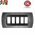 PLACCA 5P ANTRACITE METALLIZZATA INTERNO NERO COMPATIBILE MAGIC