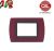 PLACCA 3P AMARANTO INTERNO NERO COMPATIBILE LIVING INTERNATIONAL