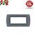 PLACCA 7P GRIGIO ARDESIA INTERNO NERO COMPATIBILE LIVING INTERNATIONAL