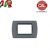 PLACCA 3P GRIGIO ARDESIA INTERNO NERO COMPATIBILE LIVING INTERNATIONAL
