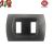 PLACCA 2P GRIGIO ARDESIA INTERNO NERO COMPATIBILE MAGIC