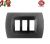 PLACCA 3P GRIGIO ARDESIA INTERNO NERO COMPATIBILE MAGIC