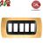 PLACCA 5P ORO OPACO INTERNO NERO COMPATIBILE MAGIC