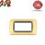 PLACCA 4P ORO OPACO INTERNO NERO COMPATIBILE LIVING INTERNATIONAL