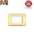 PLACCA 3P ORO OPACO INTERNO BIANCO COMPATIBILE LIVING LIGHT