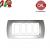 PLACCA 4P CROMO OPACO INTERNO BIANCO COMPATIBILE MAGIC