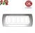 PLACCA 5P CROMO OPACO INTERNO BIANCO COMPATIBILE MAGIC