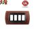 PLACCA 4P NOCE NAZIONALE INTERNO NERO COMPATIBILE  MAGIC