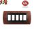 PLACCA 5P NOCE NAZIONALE INTERNO NERO COMPATIBILE MAGIC