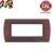 PLACCA 7P NOCE NAZIONALE INTERNO NERO COMPATIBILE LIVING INTERNATIONAL