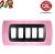 PLACCA 5P ROSA PASTELLO INTERNO NERO COMPATIBILE MAGIC